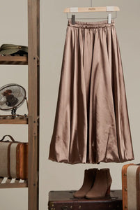 Gold Satin Skirt