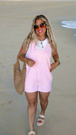 Pink Beach Romper