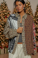 Load image into Gallery viewer, Printed Plaid Woven Top