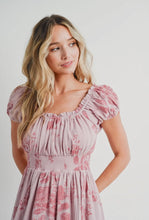 Load image into Gallery viewer, Pink Smocked Babydoll Dress