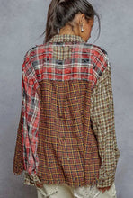 Load image into Gallery viewer, Printed Plaid Woven Top