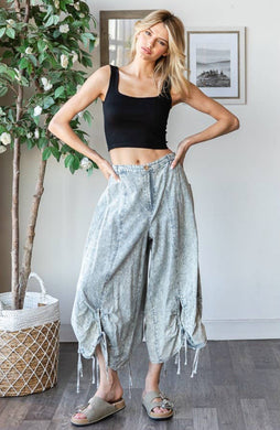 Loose Casual Cinched Pants