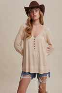 Champagne Henley Top