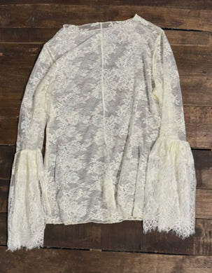 Parchment Lace Top
