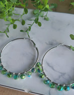 Beaded Hoops
