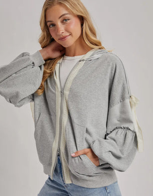 Lace Trim Hoodie