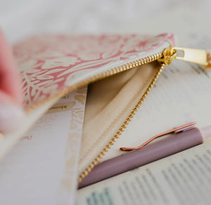 Laurel Blossom Pink Accessory Pouch