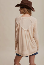 Load image into Gallery viewer, Champagne Henley Top