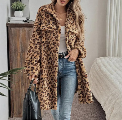 Leopard Cardigan Coat