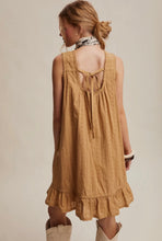 Load image into Gallery viewer, Caramel Pin tucked Dress