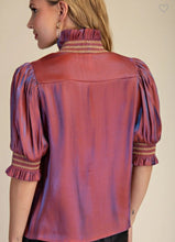 Load image into Gallery viewer, NEW Rust Holiday Blouse