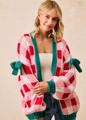 NEW Christmas Open Front Cardigan
