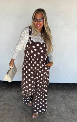 Vintage Polka Dot Overalls (2 Color Options)