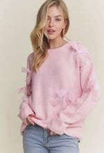 Load image into Gallery viewer, Pink Bows Sweater