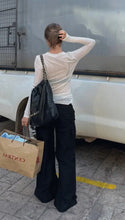 Load image into Gallery viewer, Sheer Slim Fit Long Sleeve Tee