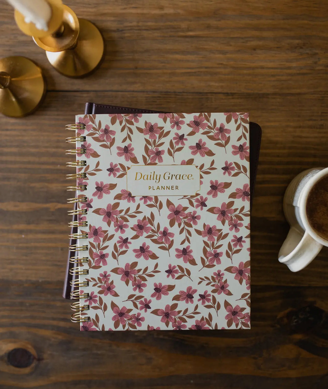 Burgundy Blooms Planner