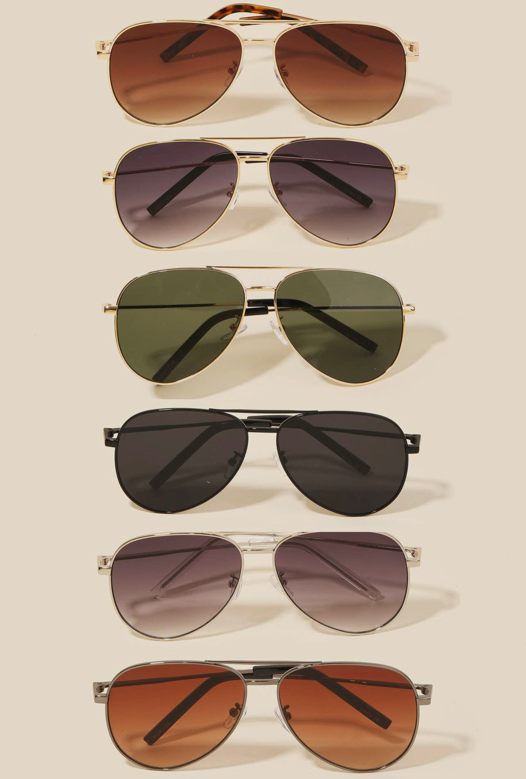 Large Len Aviator Sunglasses